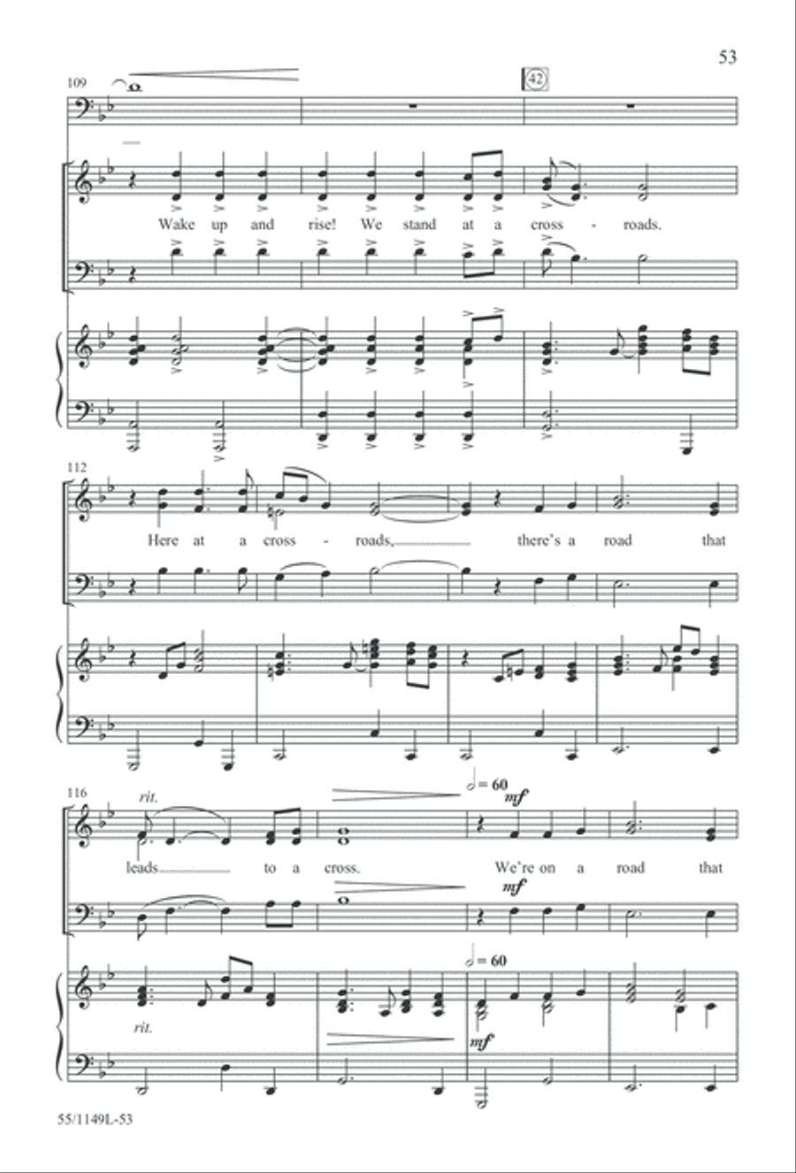 Come Walk With Me (Digital Download) 3-Part scores gallery preview page 53