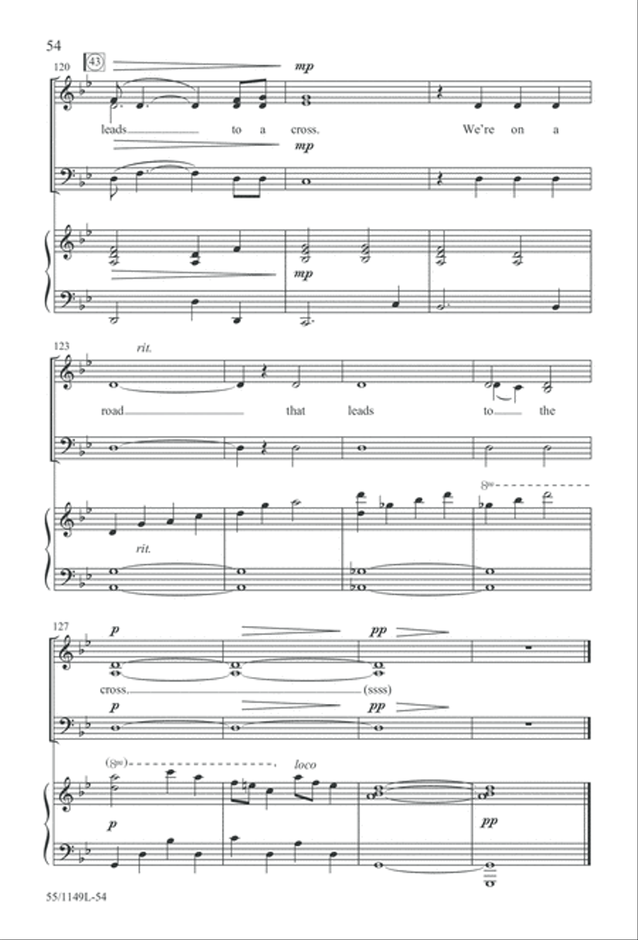 Come Walk With Me (Digital Download) 3-Part scores gallery preview page 54