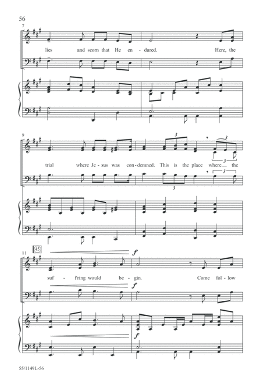 Come Walk With Me (Digital Download) 3-Part scores gallery preview page 56