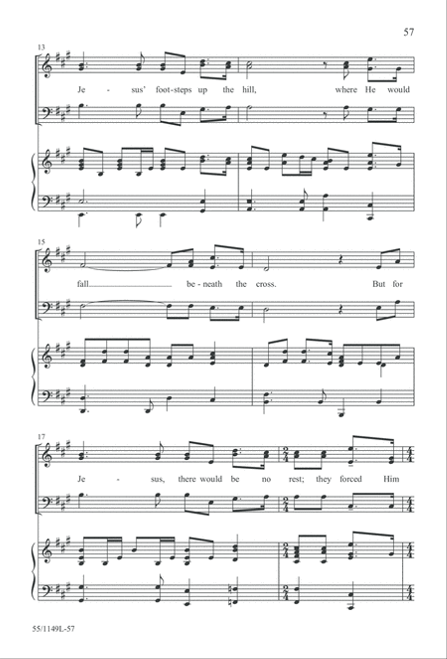 Come Walk With Me (Digital Download) 3-Part scores gallery preview page 57
