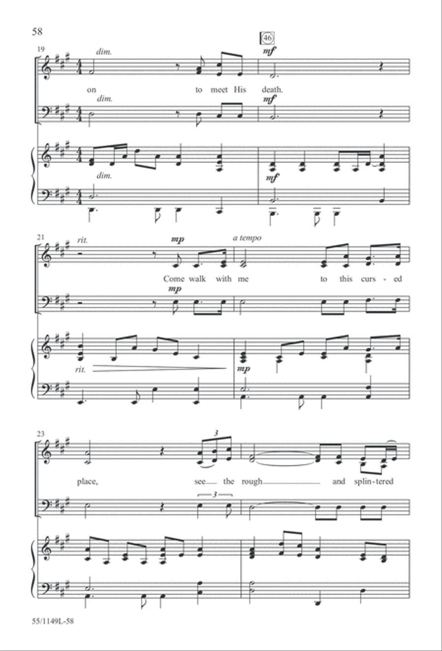 Come Walk With Me (Digital Download) 3-Part scores gallery preview page 58