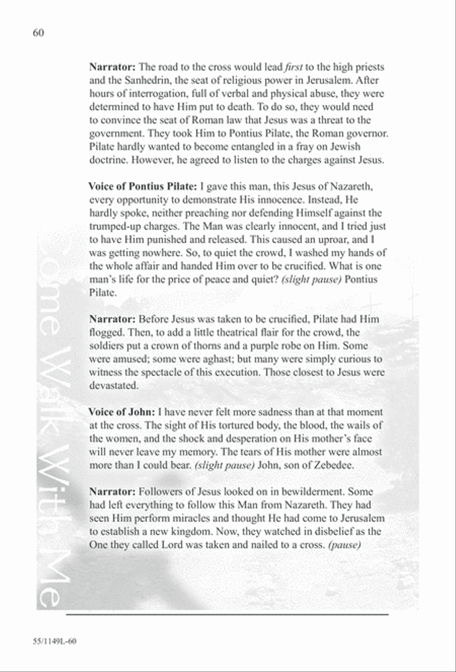 Come Walk With Me (Digital Download) 3-Part scores gallery preview page 60