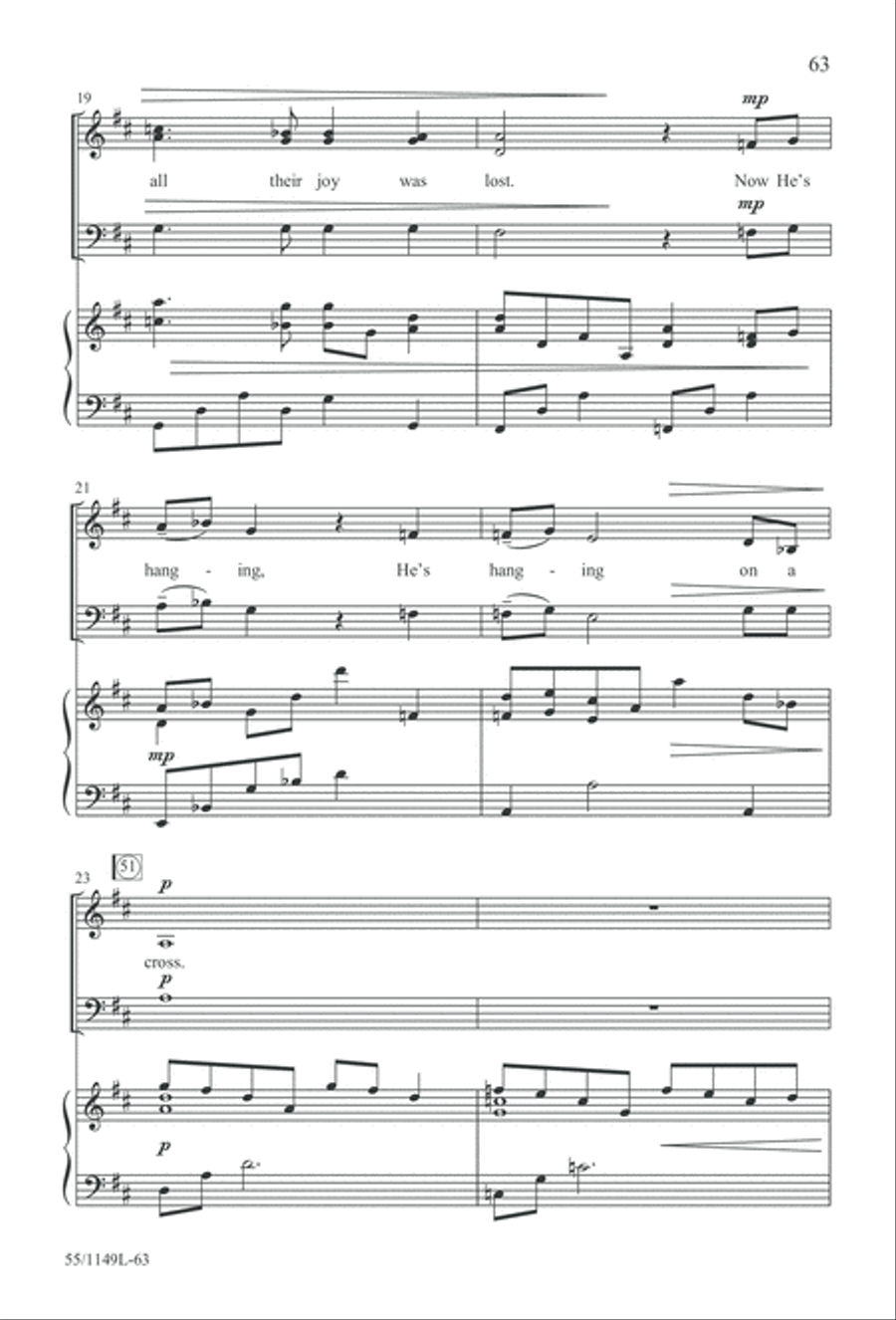 Come Walk With Me (Digital Download) 3-Part scores gallery preview page 63
