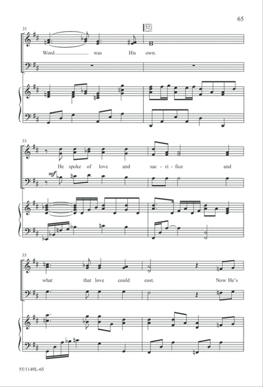 Come Walk With Me (Digital Download) 3-Part scores gallery preview page 65