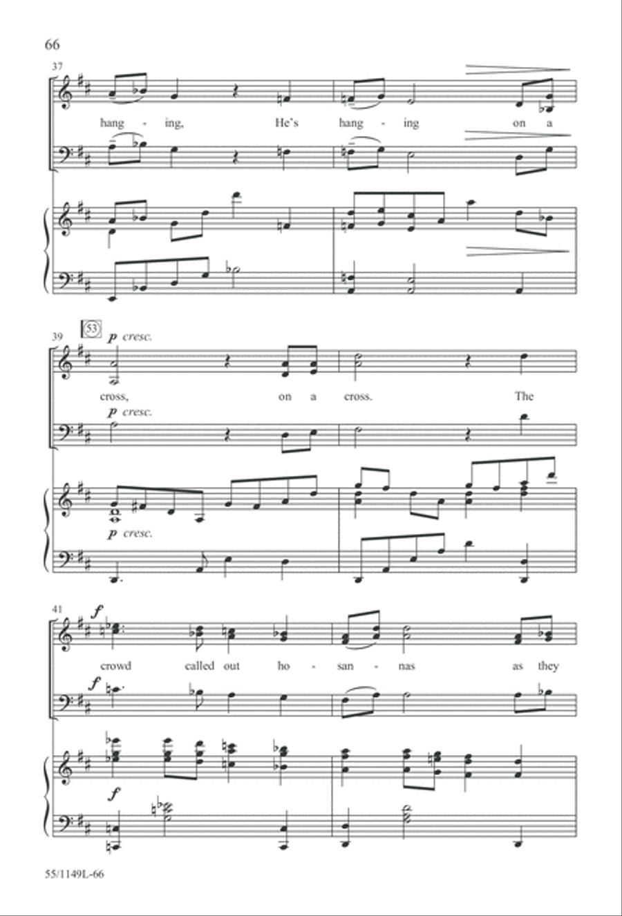 Come Walk With Me (Digital Download) 3-Part scores gallery preview page 66