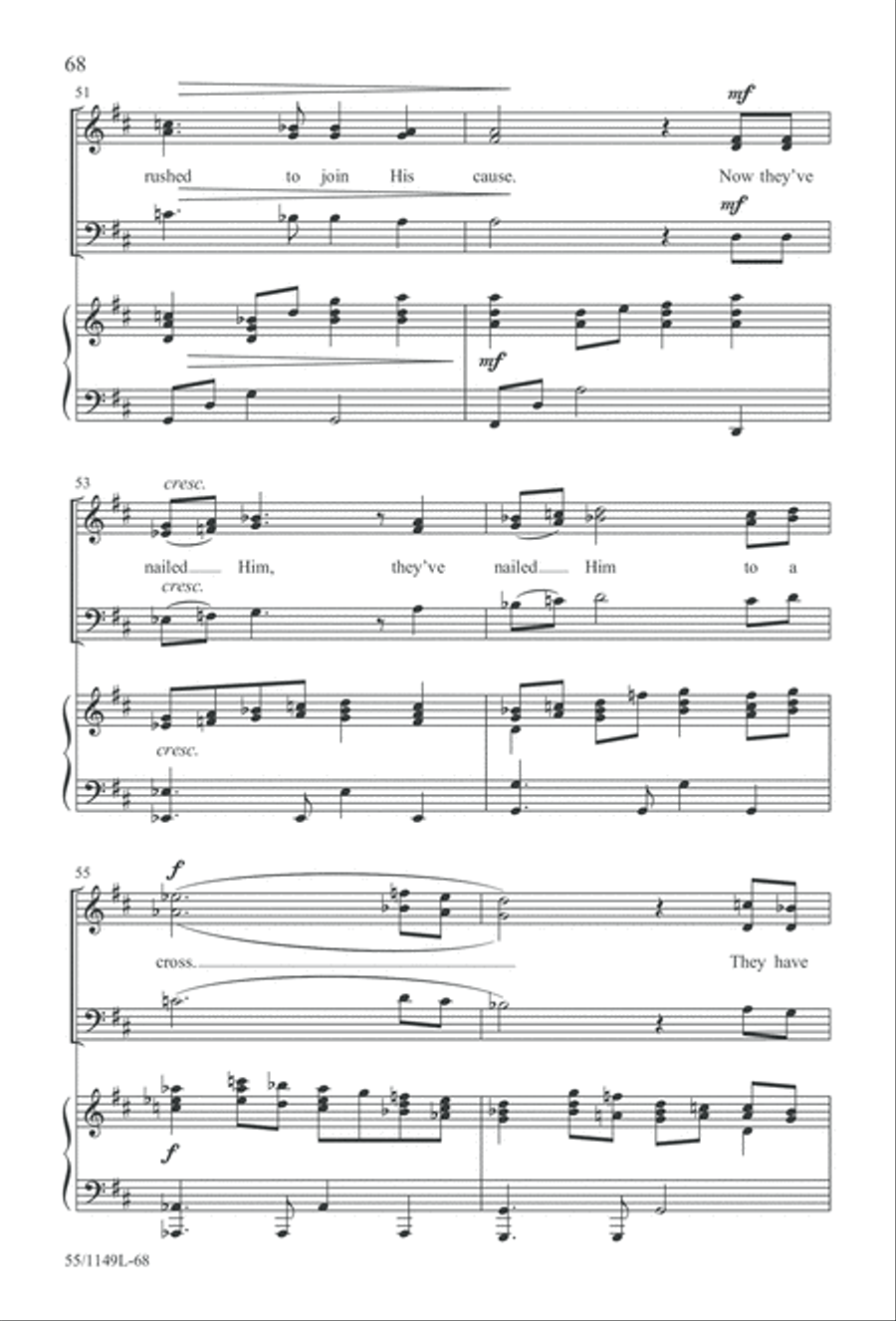 Come Walk With Me (Digital Download) 3-Part scores gallery preview page 68