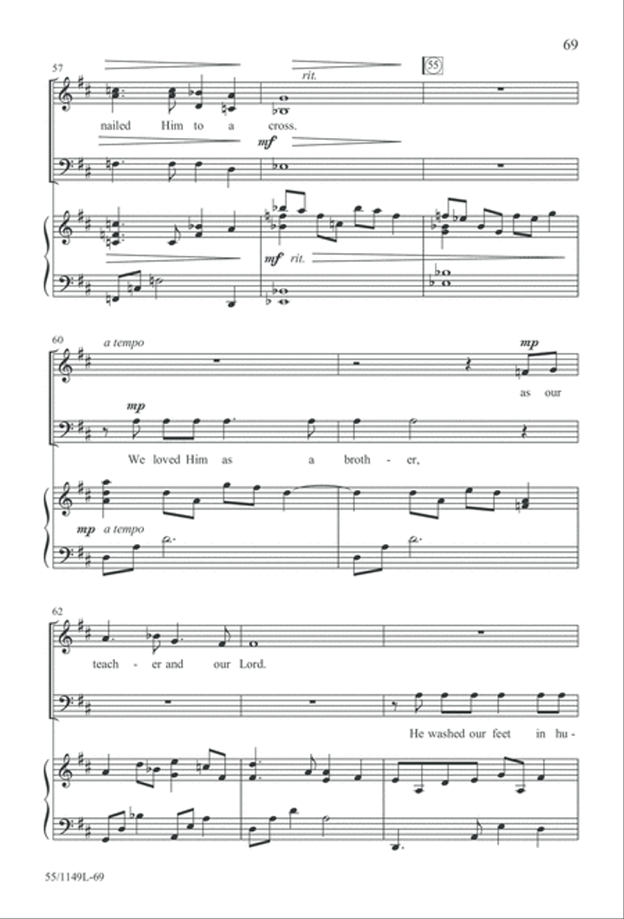 Come Walk With Me (Digital Download) 3-Part scores gallery preview page 69