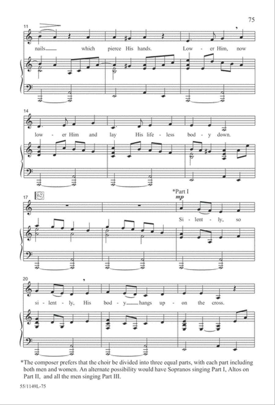 Come Walk With Me (Digital Download) 3-Part scores gallery preview page 75
