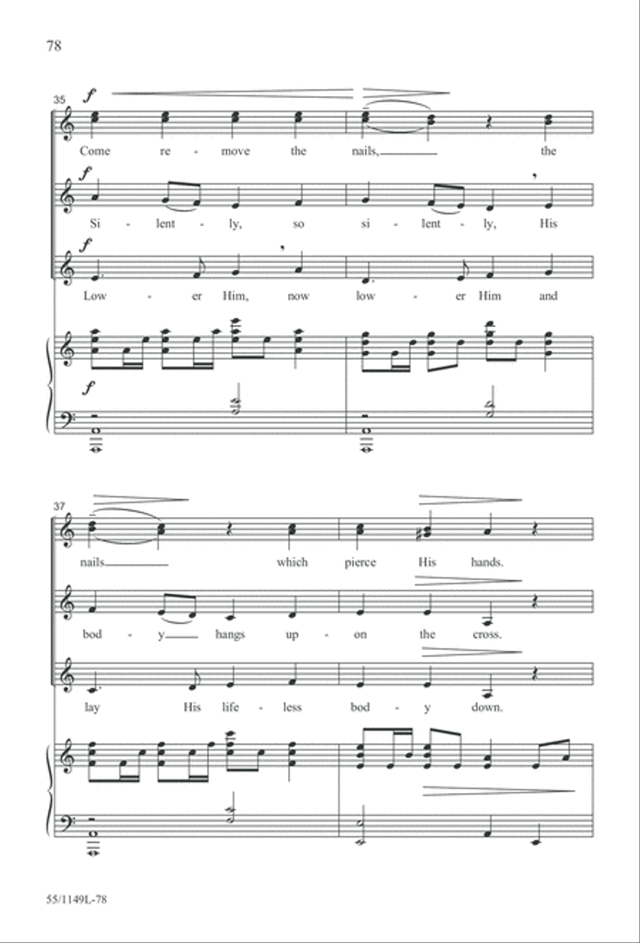Come Walk With Me (Digital Download) 3-Part scores gallery preview page 78