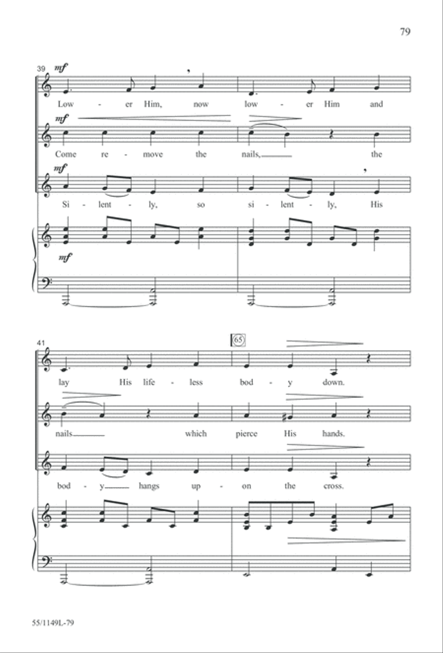 Come Walk With Me (Digital Download) 3-Part scores gallery preview page 79