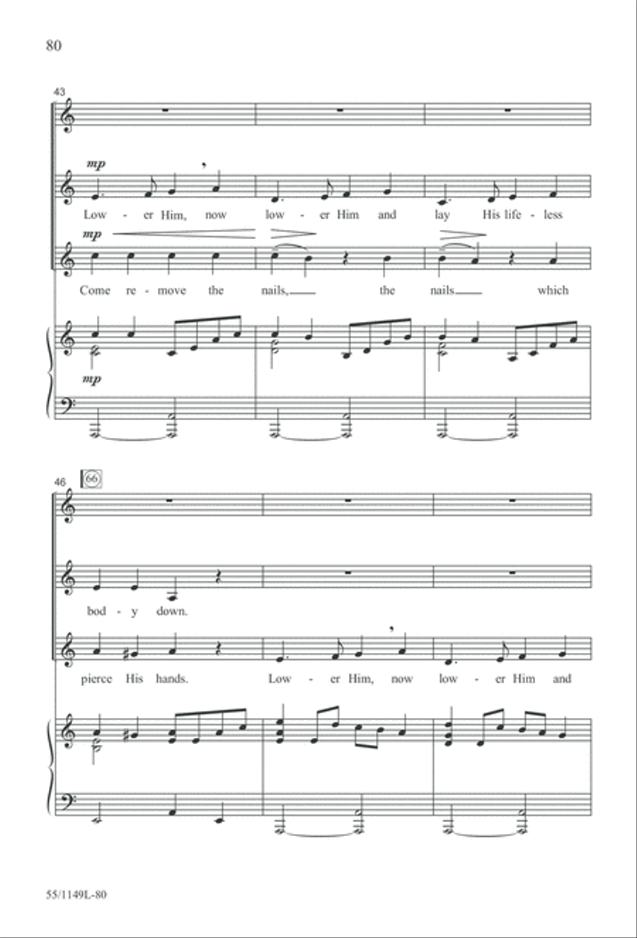 Come Walk With Me (Digital Download) 3-Part scores gallery preview page 80