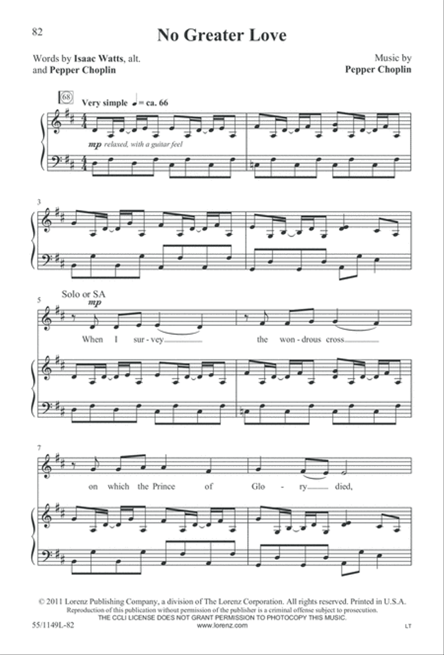 Come Walk With Me (Digital Download) 3-Part scores gallery preview page 82