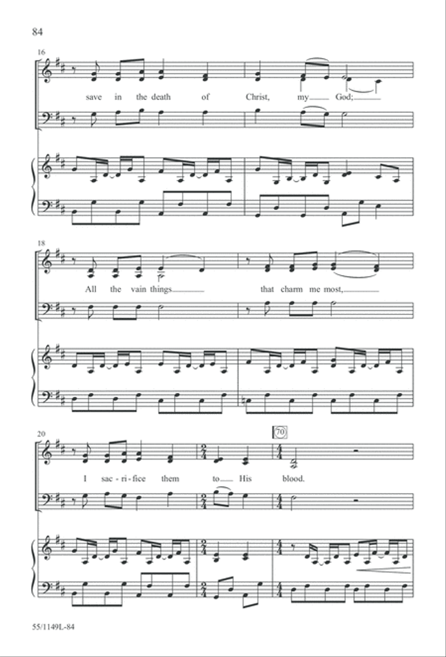 Come Walk With Me (Digital Download) 3-Part scores gallery preview page 84