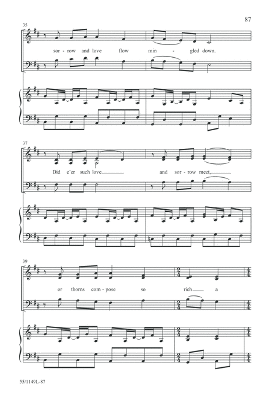 Come Walk With Me (Digital Download) 3-Part scores gallery preview page 87
