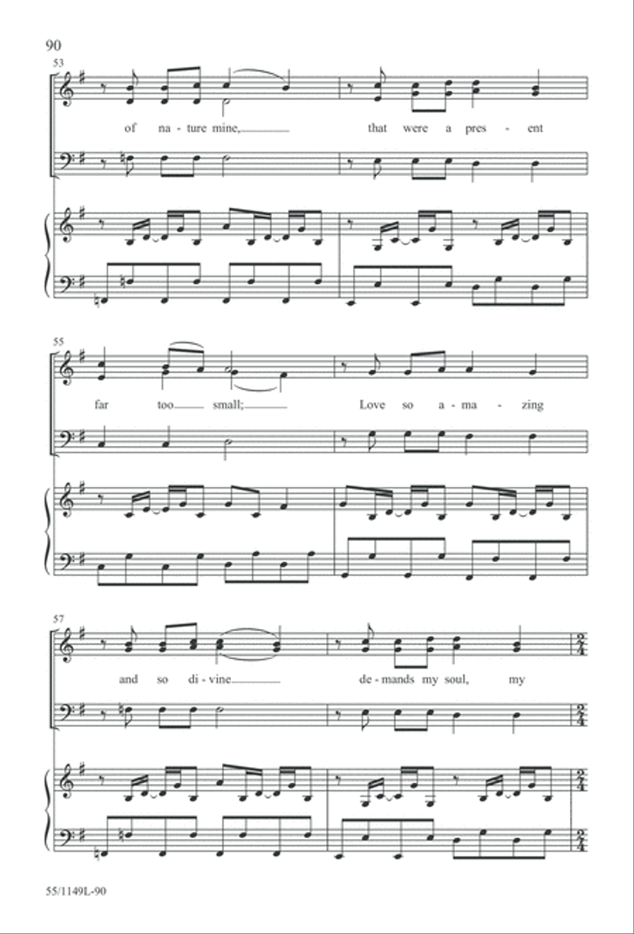 Come Walk With Me (Digital Download) 3-Part scores gallery preview page 90