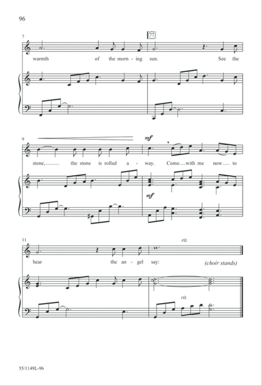 Come Walk With Me (Digital Download) 3-Part scores gallery preview page 96
