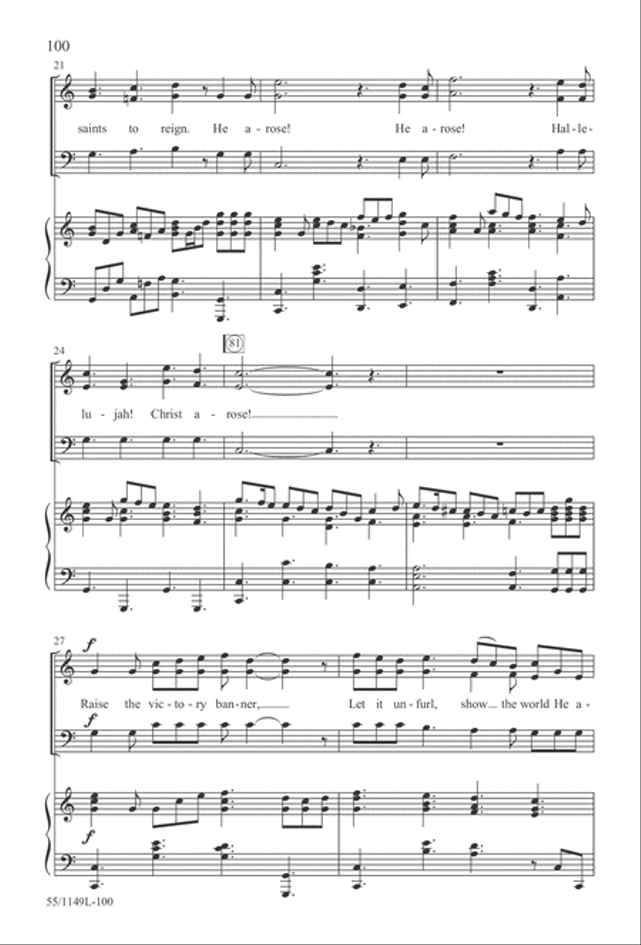 Come Walk With Me (Digital Download) 3-Part scores gallery preview page 100