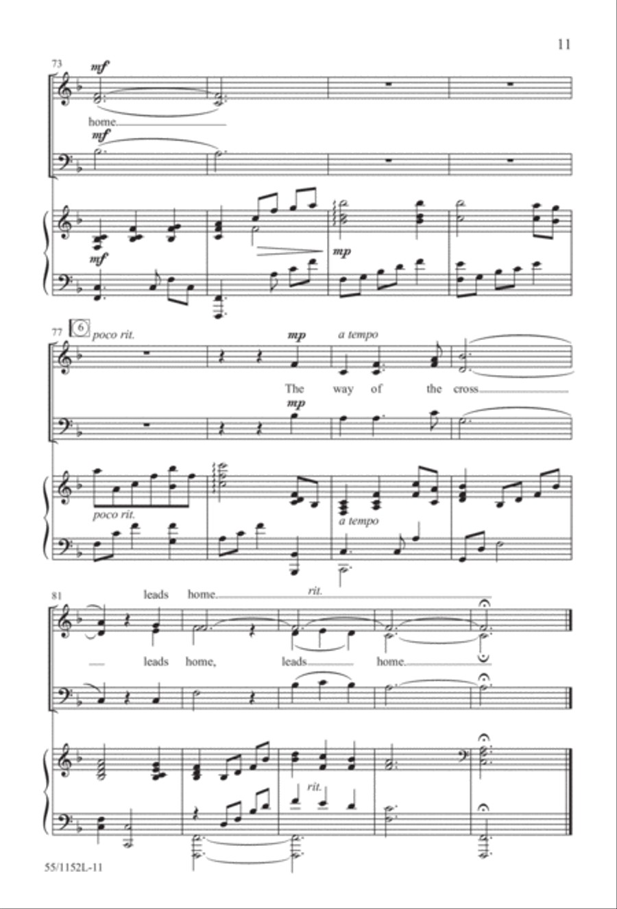 The Way of the Cross Leads Home (Digital Download) 3-Part scores gallery preview page 11