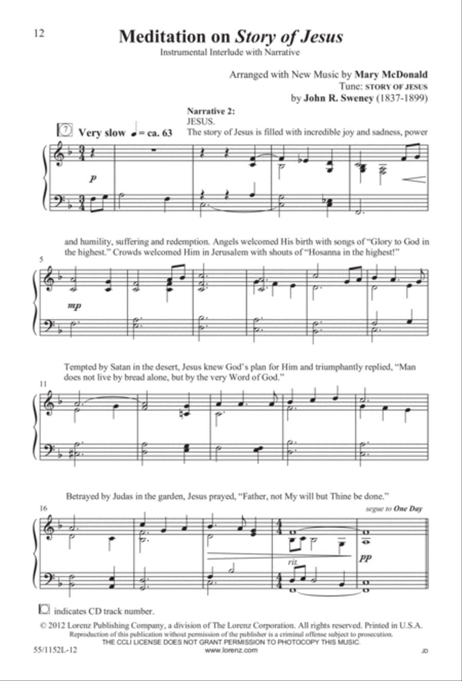 The Way of the Cross Leads Home (Digital Download) 3-Part scores gallery preview page 12