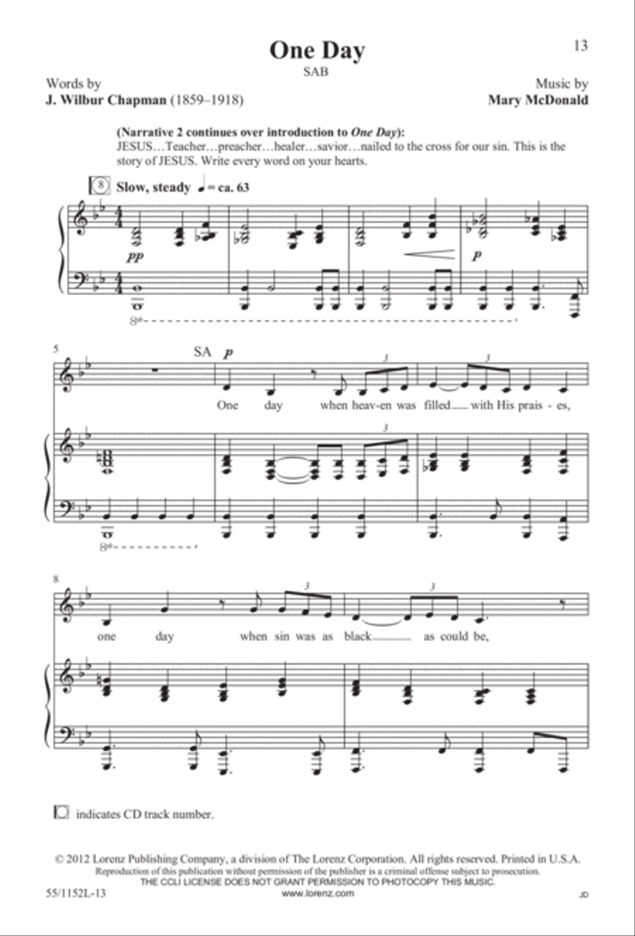 The Way of the Cross Leads Home (Digital Download) 3-Part scores gallery preview page 13