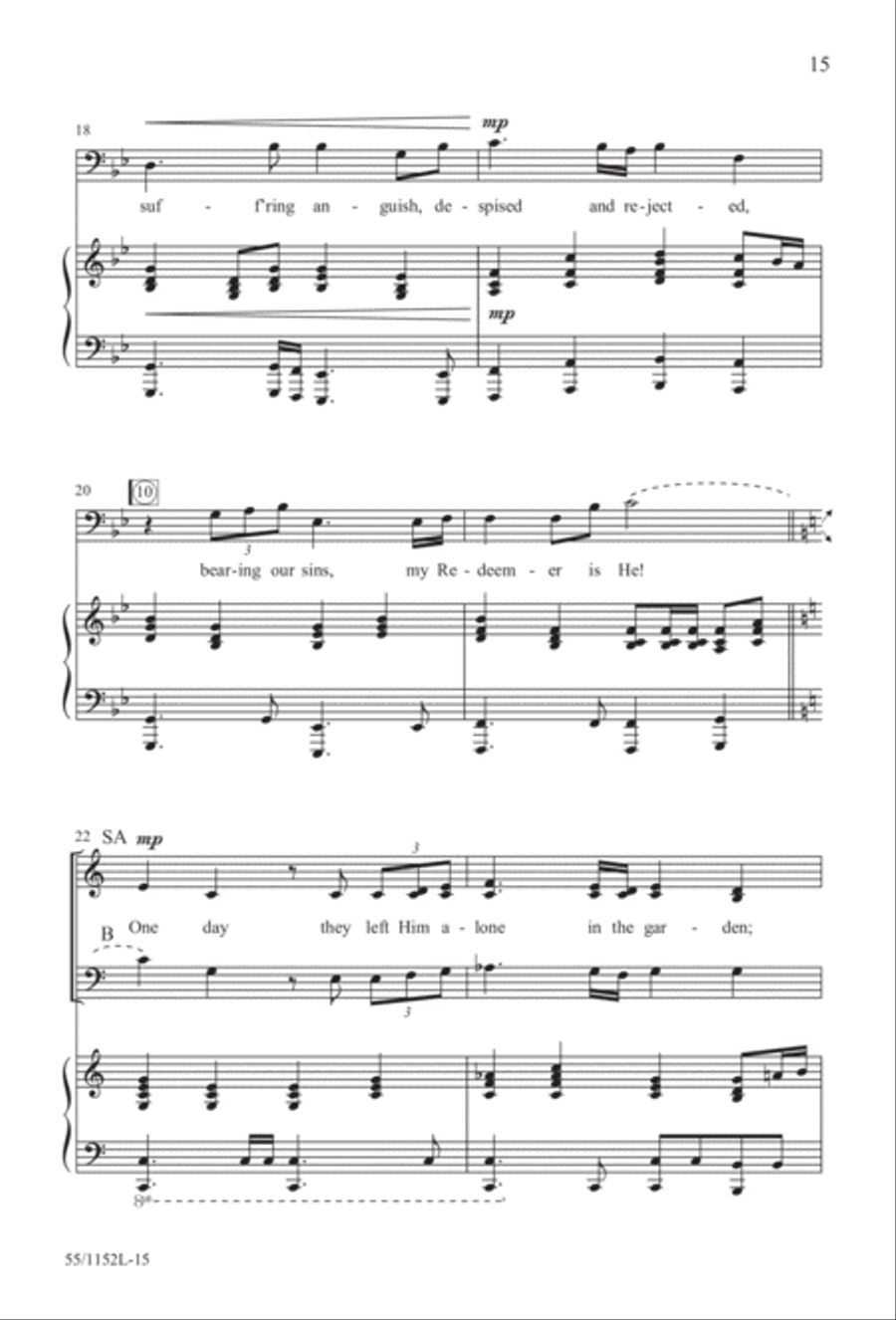 The Way of the Cross Leads Home (Digital Download) 3-Part scores gallery preview page 15