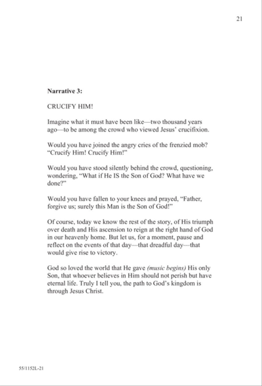 The Way of the Cross Leads Home (Digital Download) 3-Part scores gallery preview page 21