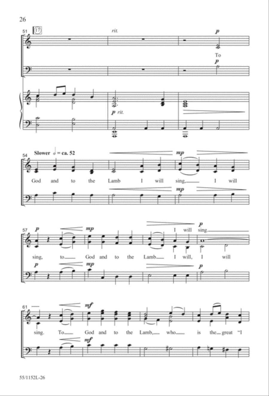 The Way of the Cross Leads Home (Digital Download) 3-Part scores gallery preview page 26