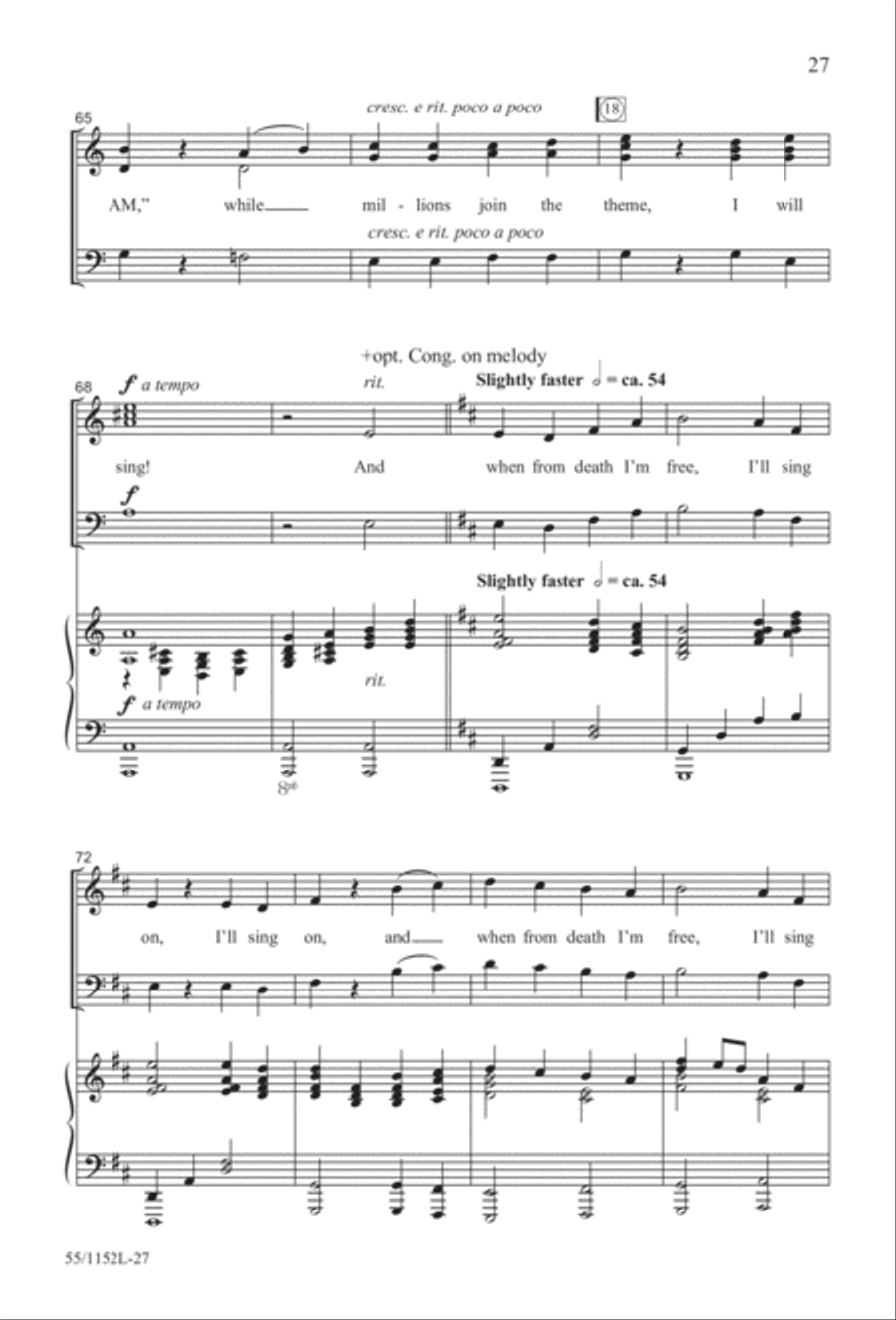 The Way of the Cross Leads Home (Digital Download) 3-Part scores gallery preview page 27