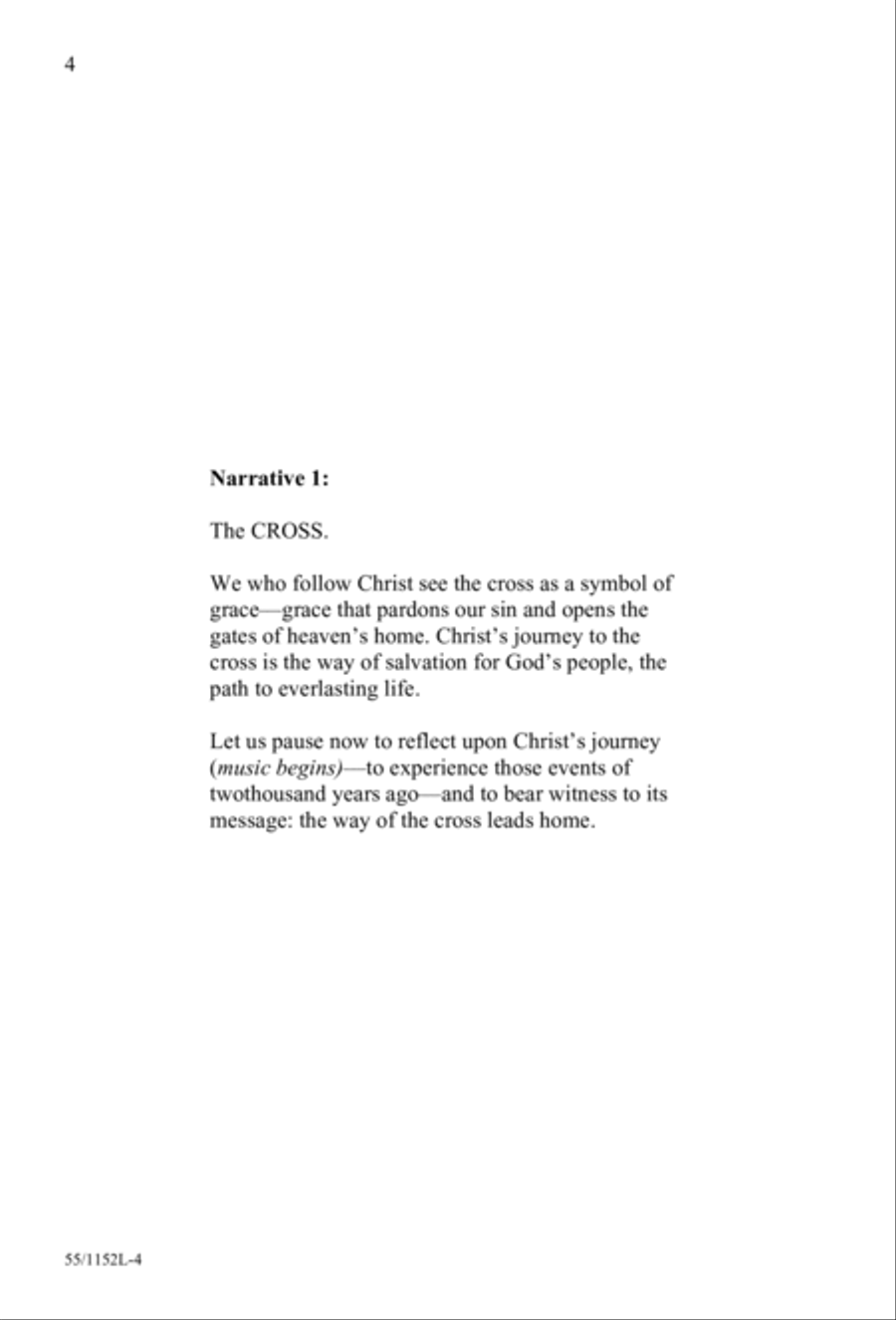The Way of the Cross Leads Home (Digital Download) 3-Part scores gallery preview page 4