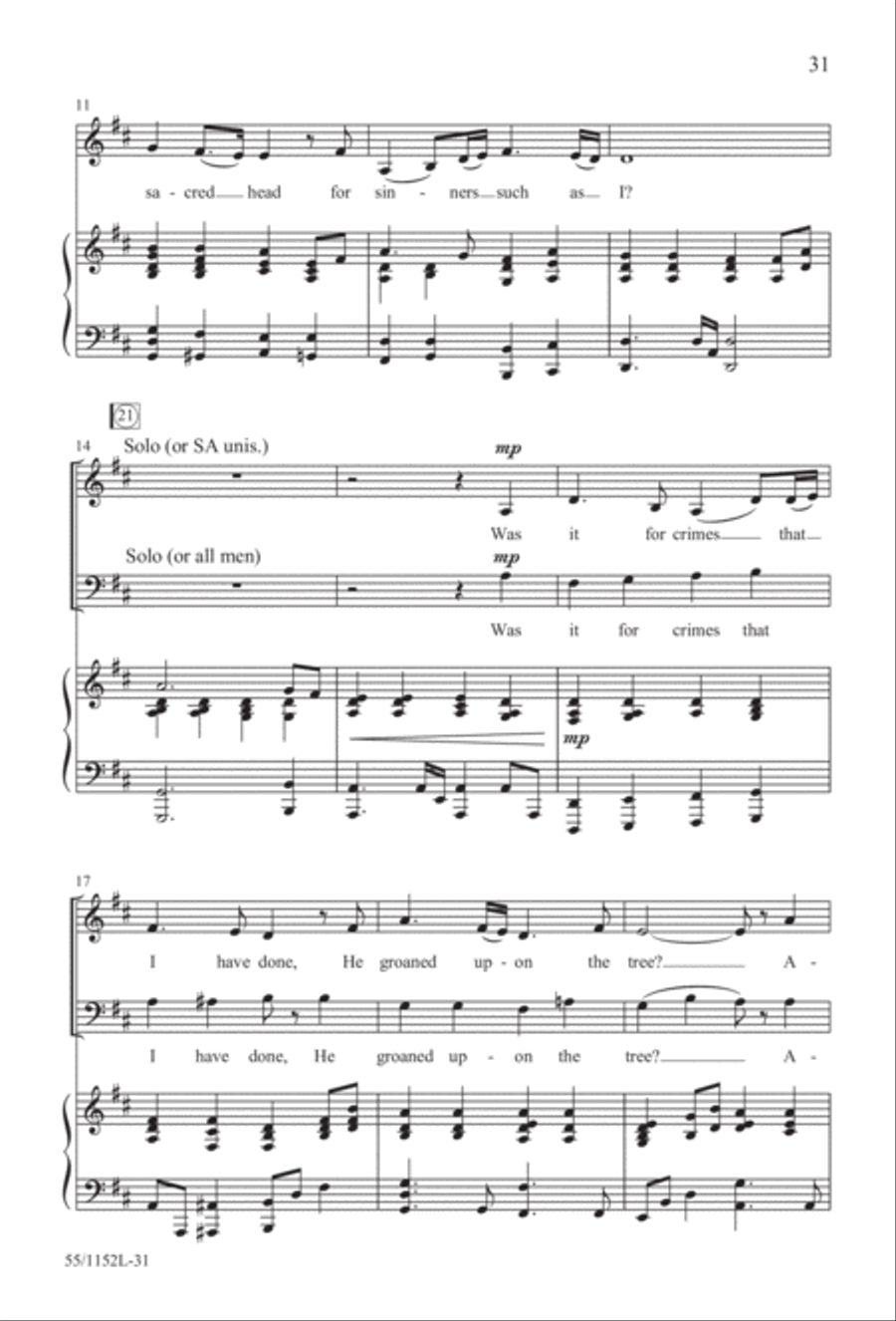 The Way of the Cross Leads Home (Digital Download) 3-Part scores gallery preview page 31