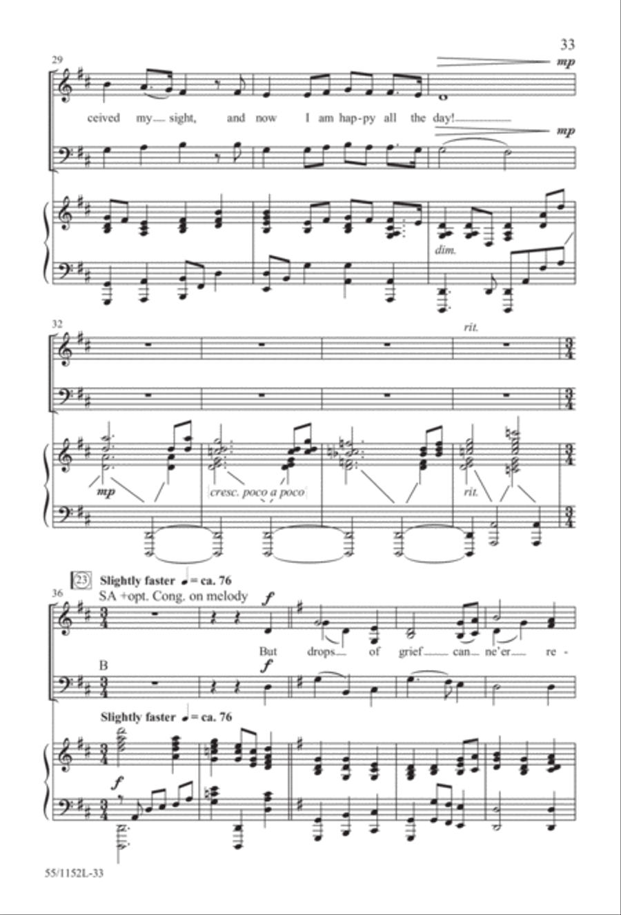 The Way of the Cross Leads Home (Digital Download) 3-Part scores gallery preview page 33