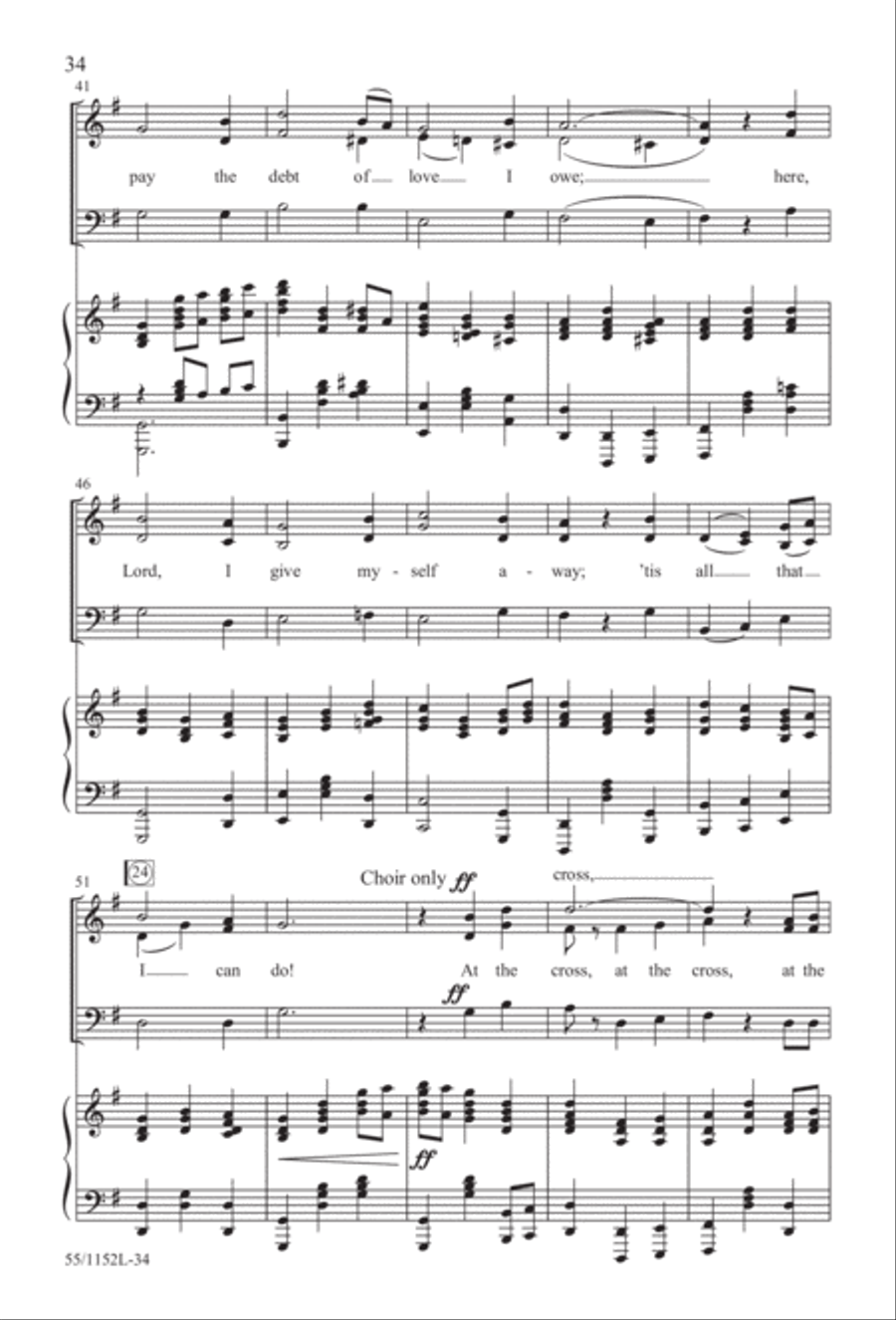 The Way of the Cross Leads Home (Digital Download) 3-Part scores gallery preview page 34
