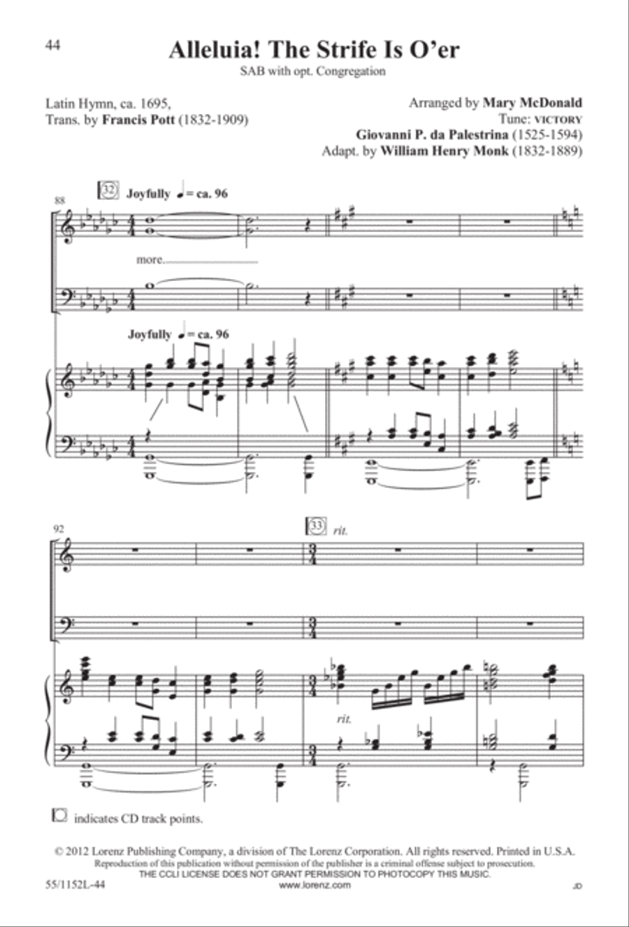 The Way of the Cross Leads Home (Digital Download) 3-Part scores gallery preview page 44