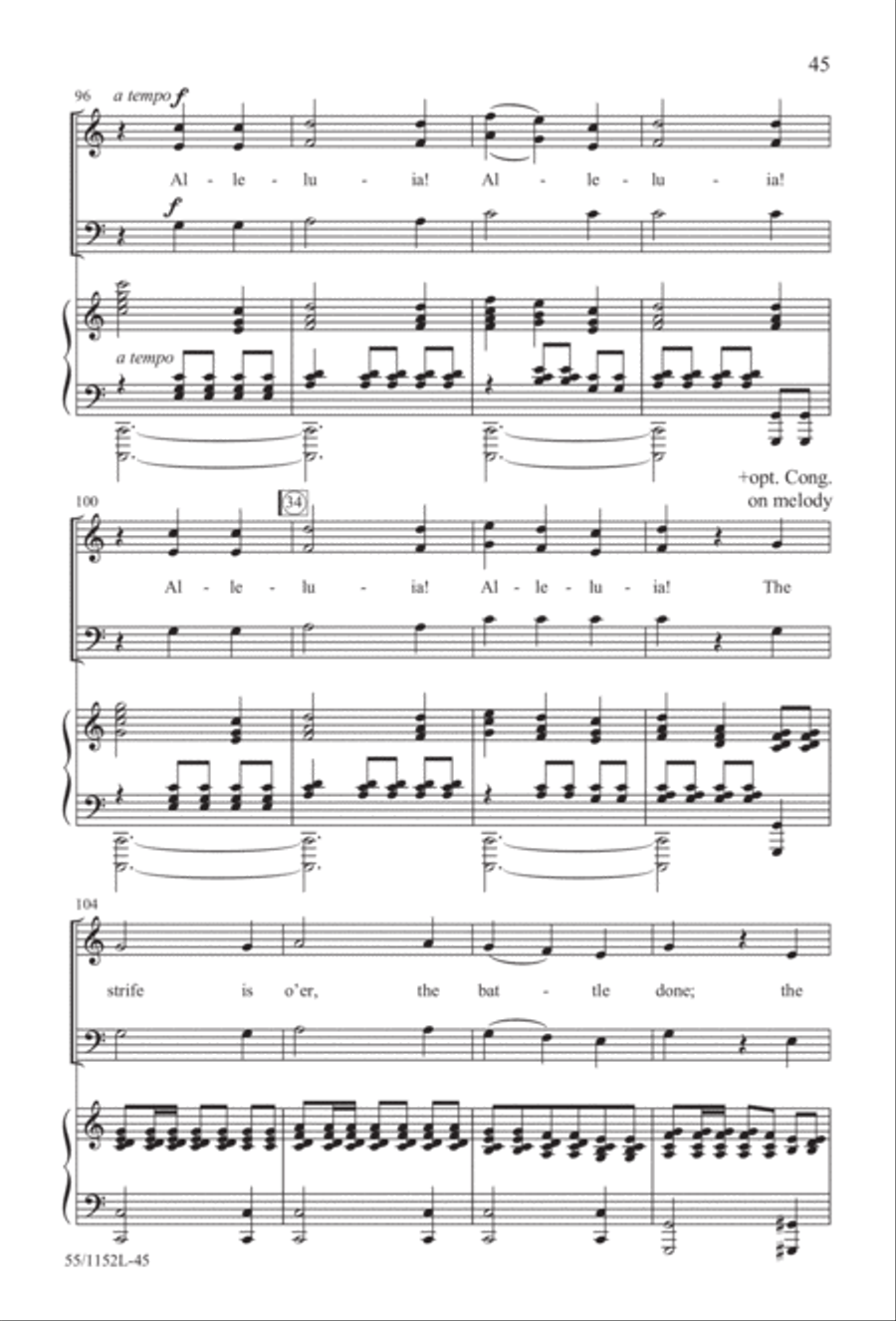 The Way of the Cross Leads Home (Digital Download) 3-Part scores gallery preview page 45