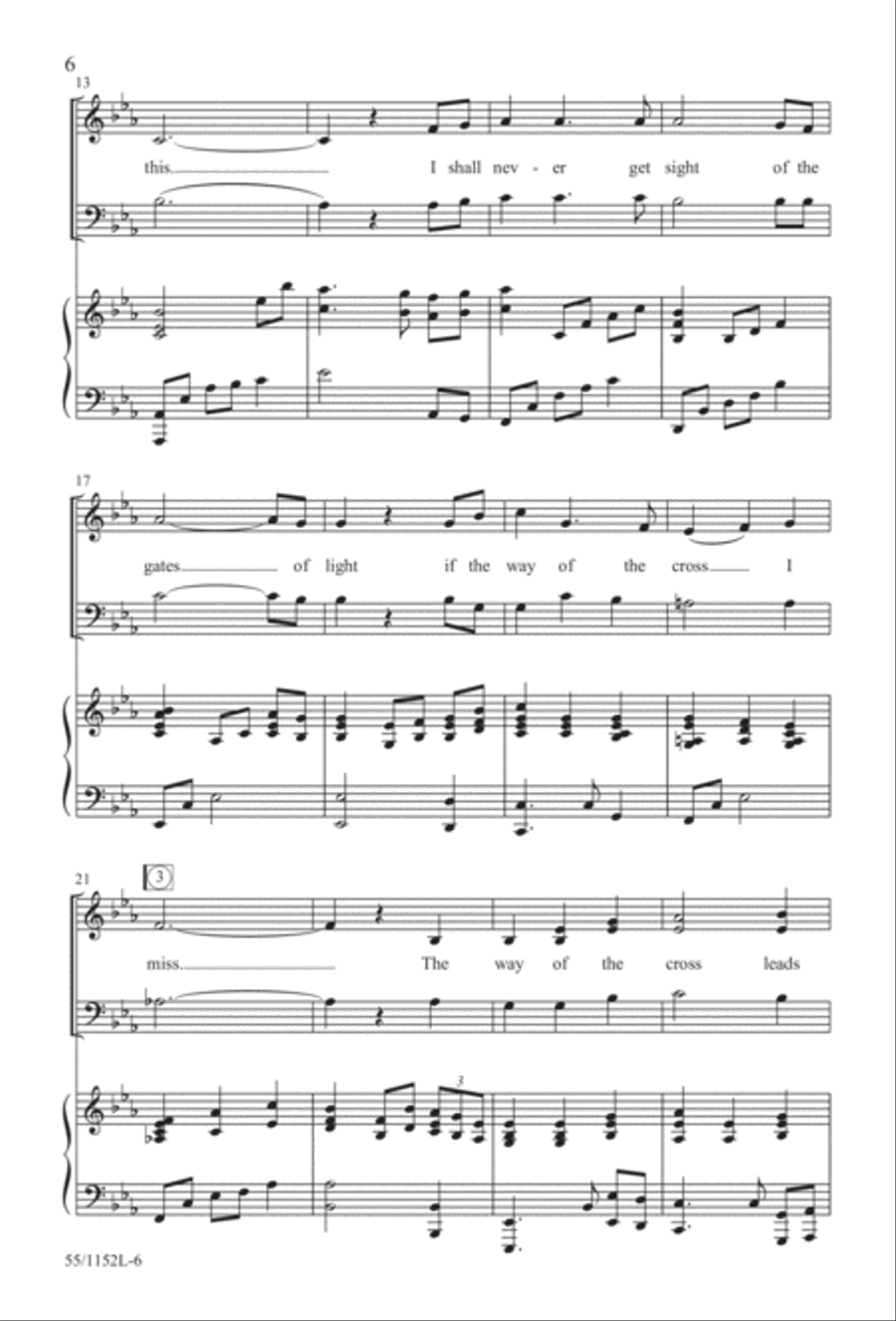 The Way of the Cross Leads Home (Digital Download) 3-Part scores gallery preview page 6