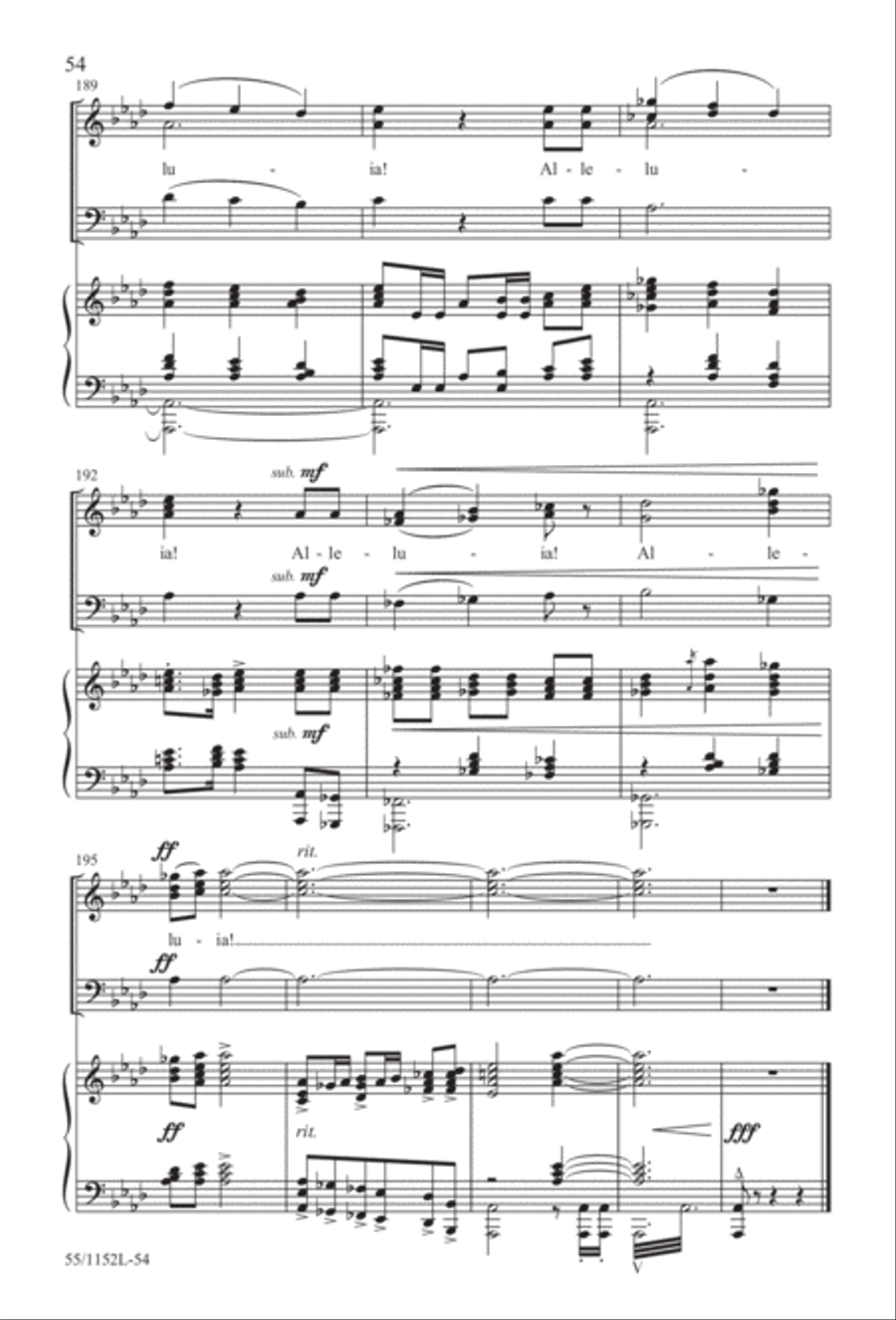 The Way of the Cross Leads Home (Digital Download) 3-Part scores gallery preview page 54