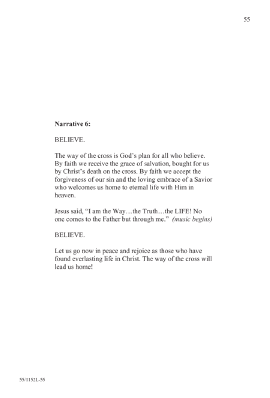 The Way of the Cross Leads Home (Digital Download) 3-Part scores gallery preview page 55