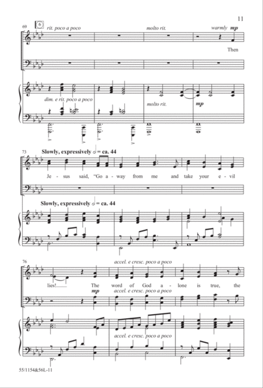 No Stone Could Hold Him (Digital Download) 4-Part scores gallery preview page 11