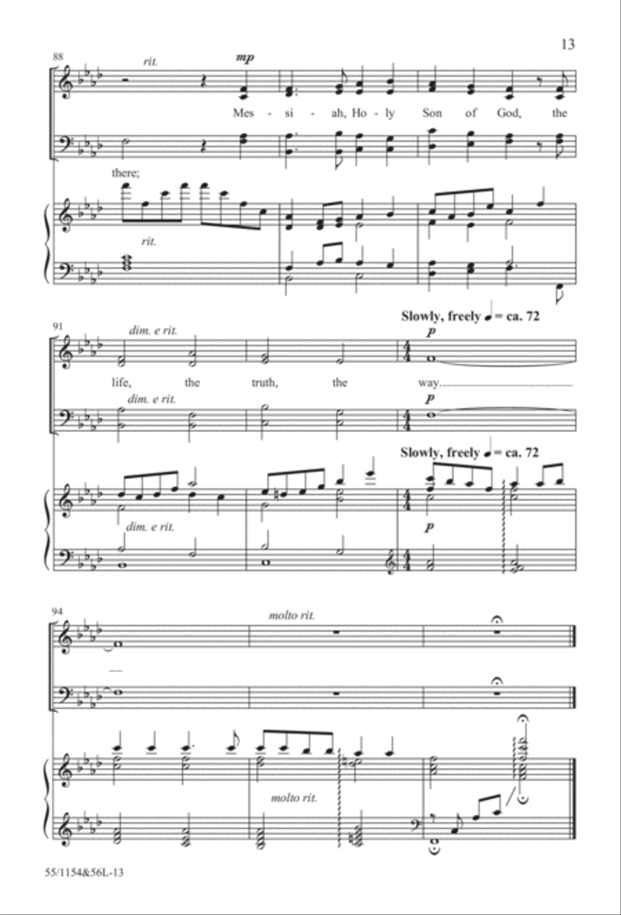 No Stone Could Hold Him (Digital Download) 4-Part scores gallery preview page 13