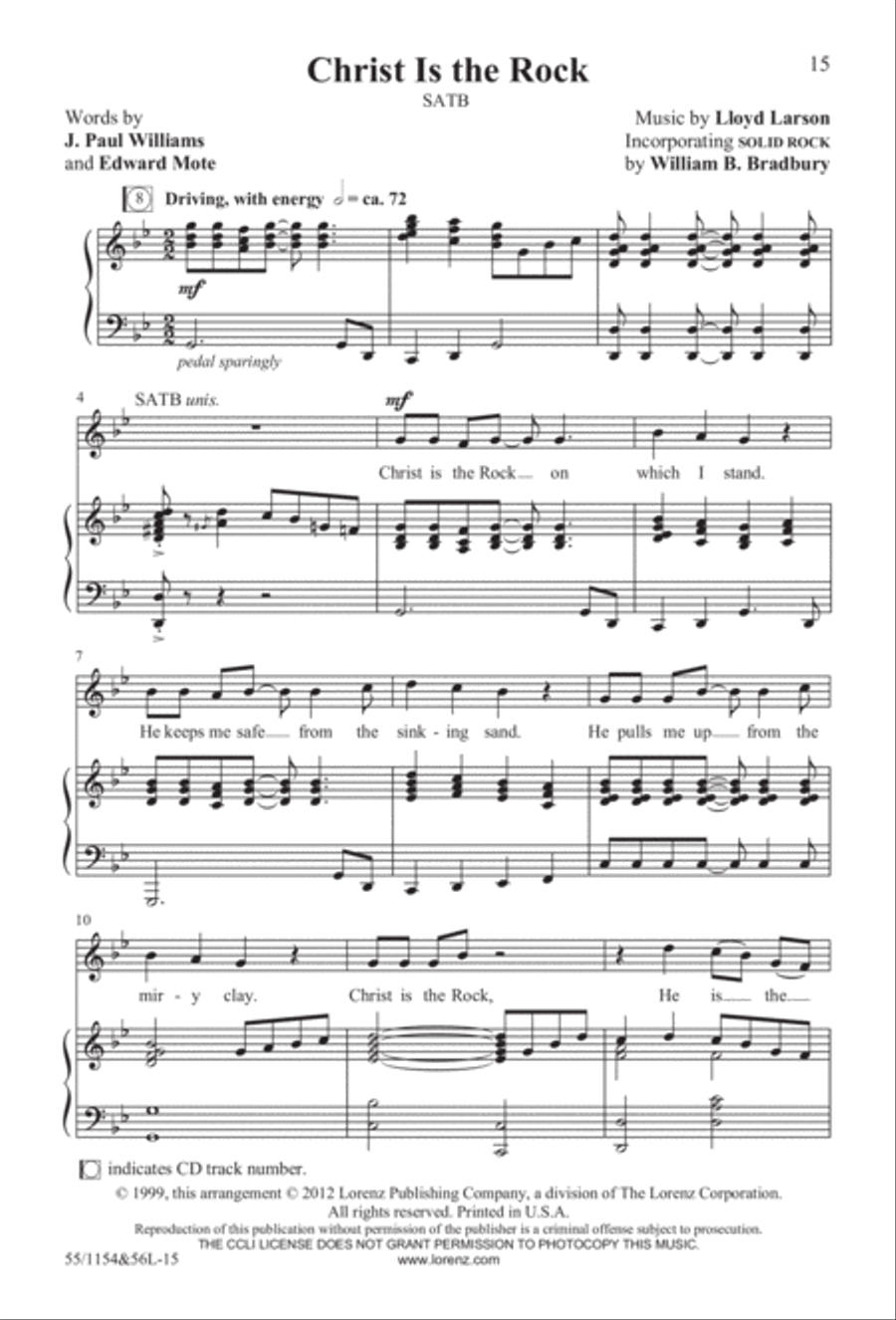 No Stone Could Hold Him (Digital Download) 4-Part scores gallery preview page 15