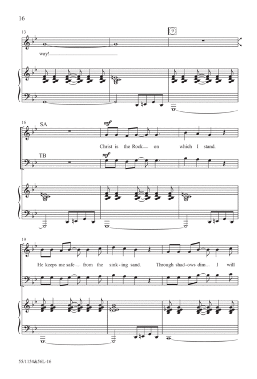 No Stone Could Hold Him (Digital Download) 4-Part scores gallery preview page 16