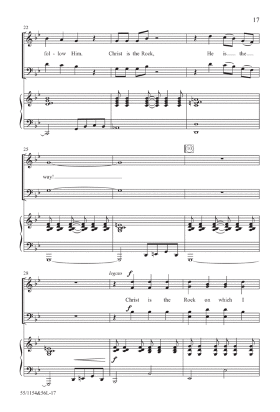 No Stone Could Hold Him (Digital Download) 4-Part scores gallery preview page 17