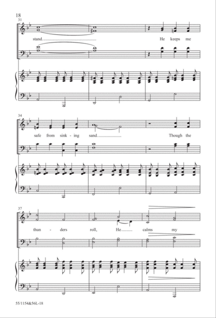 No Stone Could Hold Him (Digital Download) 4-Part scores gallery preview page 18