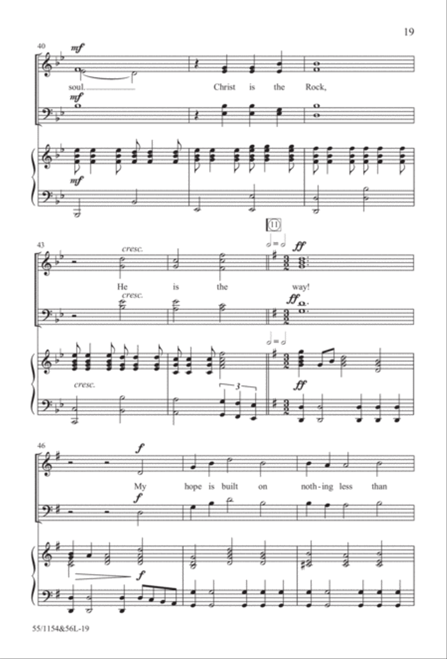 No Stone Could Hold Him (Digital Download) 4-Part scores gallery preview page 19