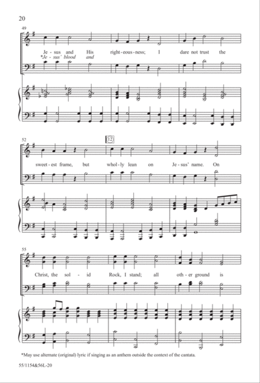 No Stone Could Hold Him (Digital Download) 4-Part scores gallery preview page 20