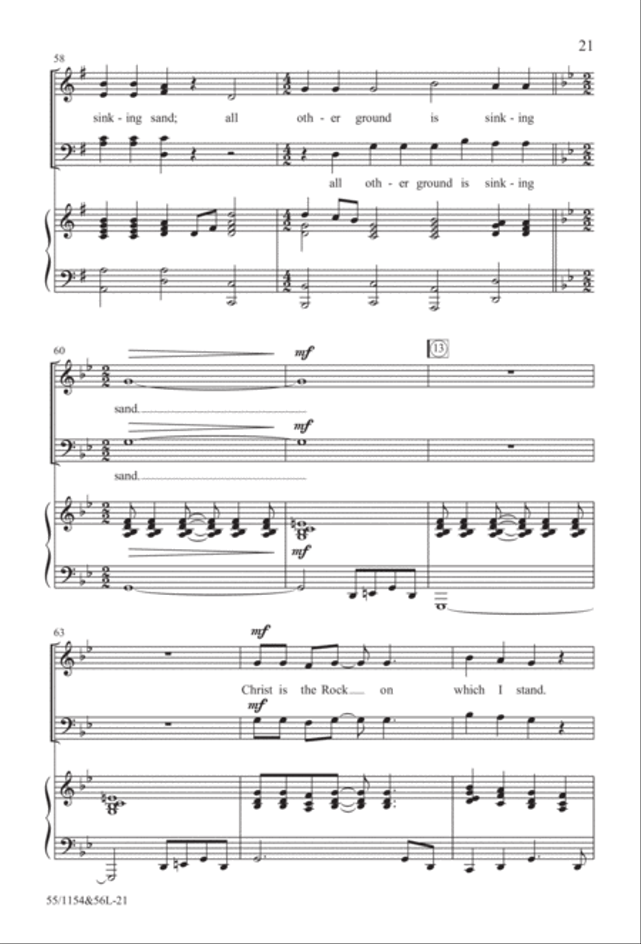 No Stone Could Hold Him (Digital Download) 4-Part scores gallery preview page 21