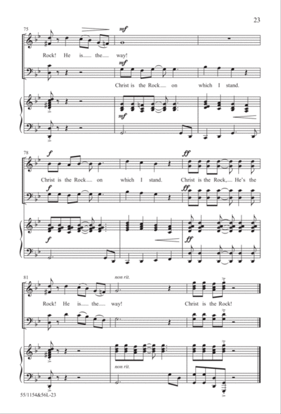 No Stone Could Hold Him (Digital Download) 4-Part scores gallery preview page 23