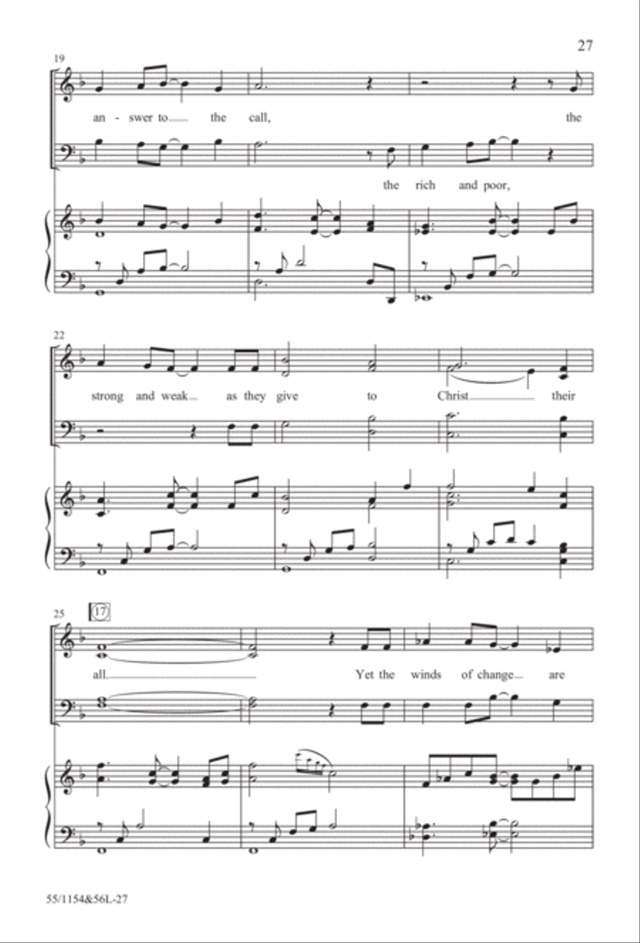 No Stone Could Hold Him (Digital Download) 4-Part scores gallery preview page 27