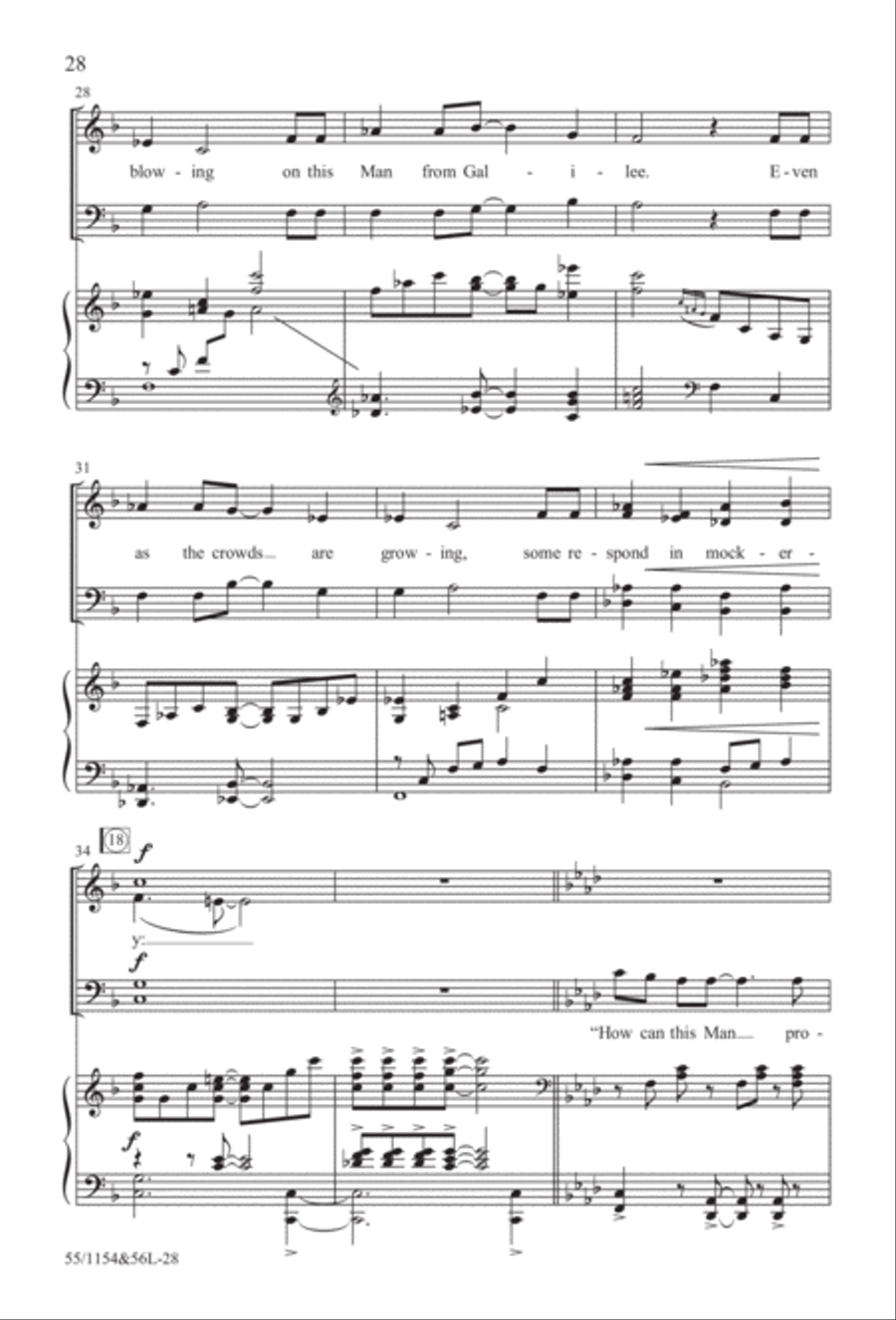 No Stone Could Hold Him (Digital Download) 4-Part scores gallery preview page 28