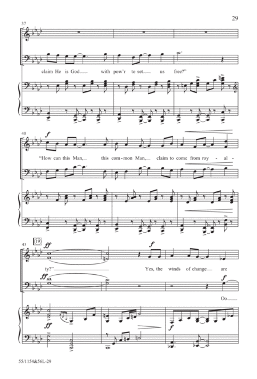 No Stone Could Hold Him (Digital Download) 4-Part scores gallery preview page 29